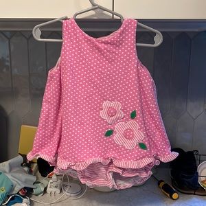 Pink Bloomer onesie